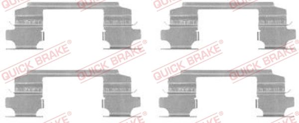 QUICK BRAKE Комплектующие, колодки дискового тормоза 109-1686